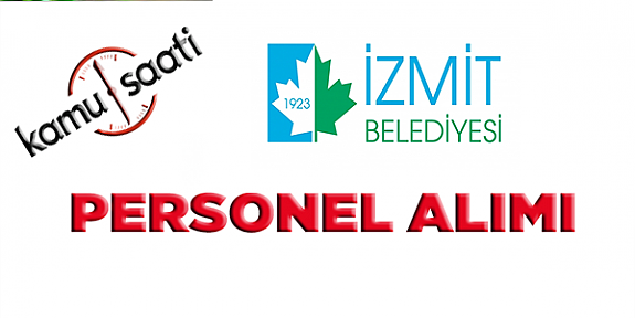 İzmit Belediyesi Personel Alımı, İş Başvurusu