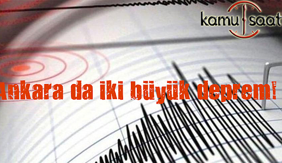 Türkiyede Depremler Bitmek Bilmiyor Ankara 4,4 büyüklüğünde Buğün Sallandı !