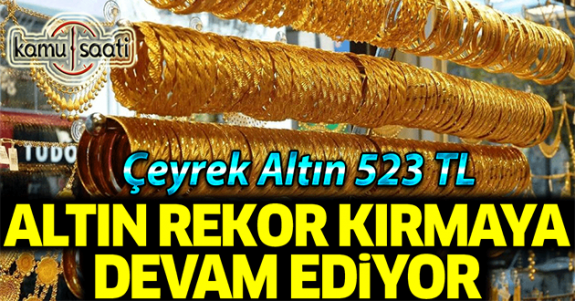 Altın Rekor Kırmaya Devam Ediyor Küçük Altın Rekor Seviyede