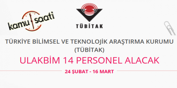 TÜBİTAK ULAKBİM 14 Personel Alımı