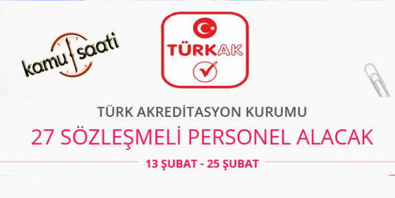 Türk Akreditasyon Kurumu 27 Sözleşmeli Personel Alımı