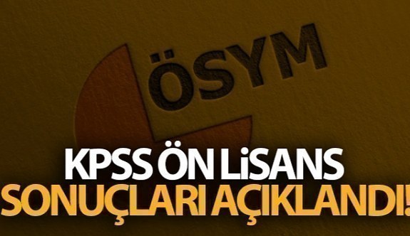 2020 KPSS Ön Lisans sonuçları açıklandı!