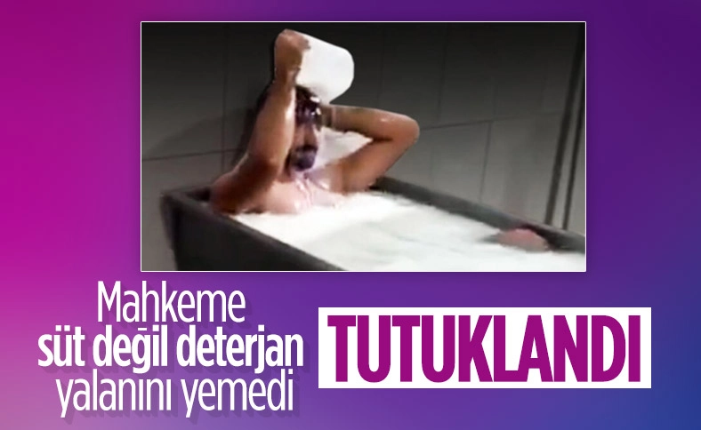 Konya'da süt banyosu yapan şahıslar tutuklandı