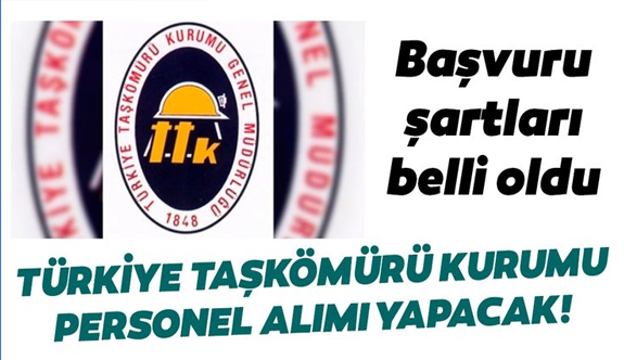 Türkiye Taşkömürü Kurumu personel alımı! Personel alımı başvuru şartları belli oldu