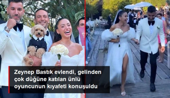Zeynep Bastık evlendi, gelinden çok ünlü oyuncu Aslı Bekiroğlu'nun kıyafeti konuşuldu