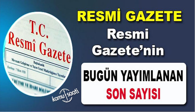 4 Ocak Salı 2022 Resmi Gazete Kararları