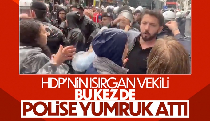 Süleyman Soylu, polise saldıran HDP'li vekilin videosunu paylaştı