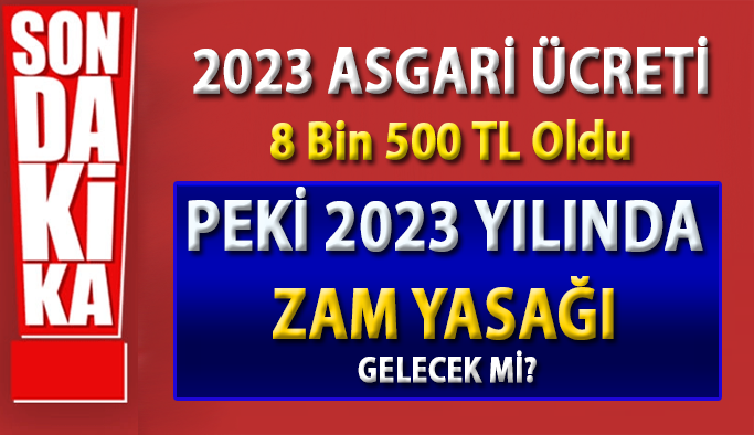 2023 yılında Zam yasağı Gelecek mi?, Asgari ücretin Artmasıyla birlikte Zam Yasağının Gelmesi Gündemde..