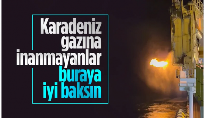 Fatih Dönmez, Karadeniz gazını yakma testinden görüntüler paylaştı