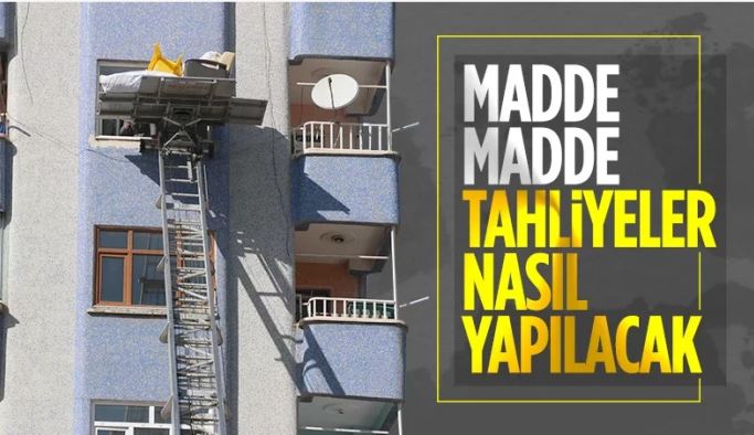 AFAD'dan hasarlı binalar için tahliye genelgesi