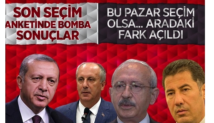 2023 seçimleri için en son anket! Sonuçlar bomba aradaki farka bakın Erdoğan mı Kılıçdaroğlu mu?