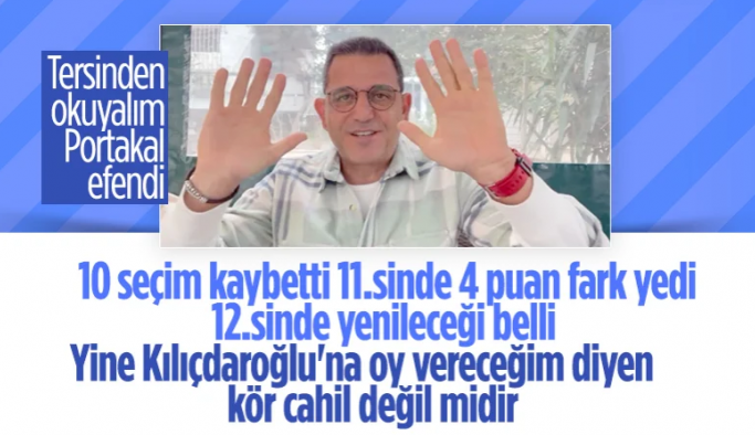 Fatih Portakal Cumhurbaşkanı Erdoğan'a oy veren vatandaşa hakaret etti: Ben buna kör cahil diyorum