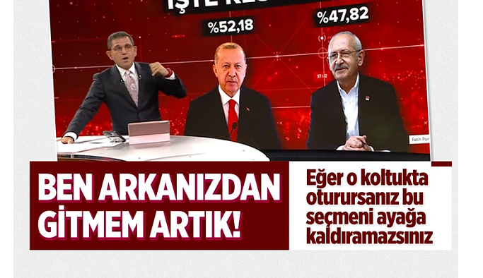 Fatih Portakal’dan Kılıçdaroğlu’na: Arkanızdan gitmem artık