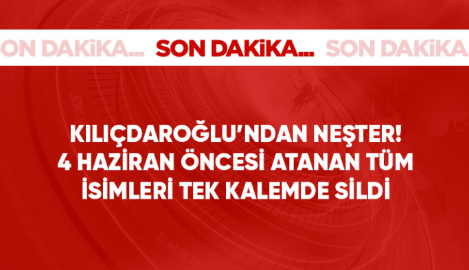 Son Dakika: Kılıçdaroğlu, Tuncay Özkan dahil tüm danışman ve başdanışmanları görevden aldı