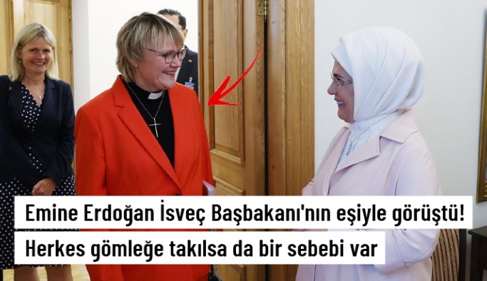 Emine Erdoğan'la İsveç Başbakanı'nın eşi görüştü! Herkes gömleğine takıldı ama bir sebebi var