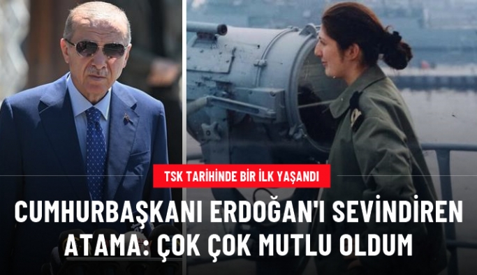 Erdoğan'dan TSK'nın ilk kadın amirali Gökçen Fırat'la ilgili açıklama: Çok çok mutlu oldum