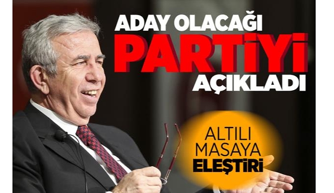 Mansur Yavaş aday olacağı partiyi açıkladı! İYİ Parti'den mi aday oluyor?