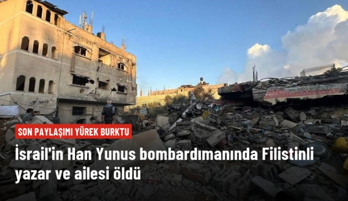 Filistinli yazar Abdullah Al Akkad ve ailesi bombardımanda hayatını kaybetti