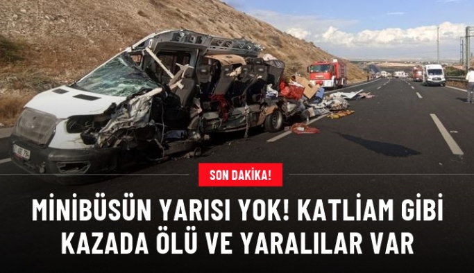 Gaziantep-Şanlıurfa otoyolunda minibüs devrildi: 5 ölü, 5 yaralı