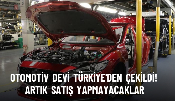 Otomotiv devi Mazda, Türkiye'den çekildi!