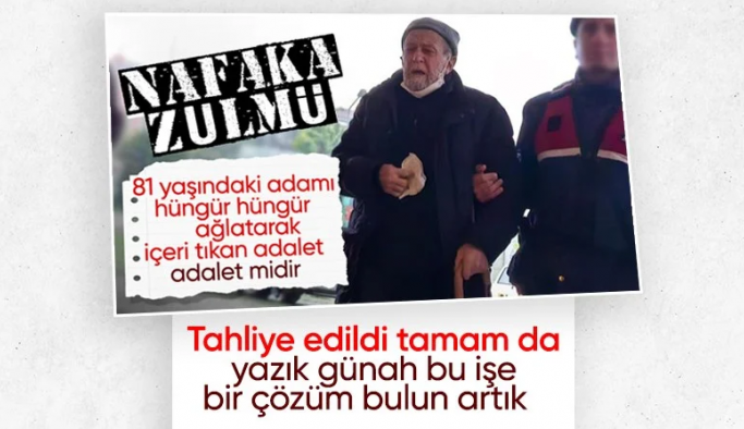 Bursa'da nafakayı ödemeyi unuttuğu için gözaltına alınan yaşlı adam salıverildi