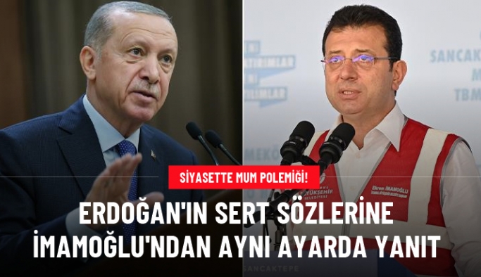 Cumhurbaşkanı Erdoğan'ın "İstanbul eski günlerini mumla arıyor" sözlerine İmamoğlu'ndan aynı ayarda yanıt