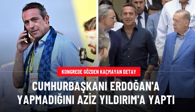 Ali Koç'un kongredeki ceket hassasiyeti akıllara Cumhurbaşkanı Erdoğan'ı getirdi