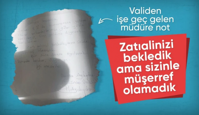 Erzincan Valisi Hamza Aydoğdu'dan ders niteliğinde mektup