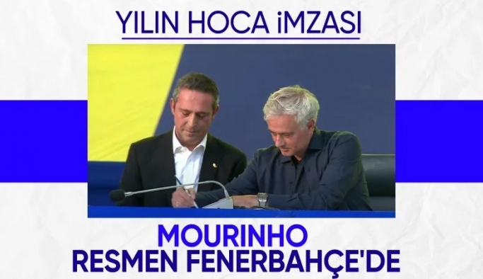 Jose Mourinho, Fenerbahçe ile resmi sözleşmeyi imzaladı