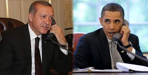 Cumhurbaşkanı Erdoğan, ABD Başkanı Obama ile telefon görüşmesi yaptı