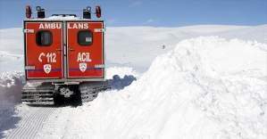 Kış ambulansları hayat kurtarıyor