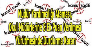 Müdür Yardımcılığı atamasında Danıştay yürütmeyi durdurma kararı verdi