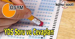 YDS Sonbahar Dönemi sınavı soru ve cevapları açıklandı