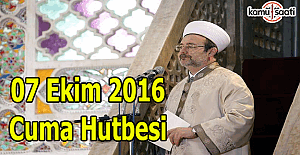 07 Ekim 2016 Cuma Hutbesi yayımlandı İl-İl Cuma saatleri