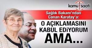 Sağlık Bakanı'ndan Canan Karatay açıklaması