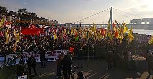 Almanya Köln'de PKK'lı göstericiler polise saldırdı