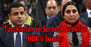 Tutuklanan ve serbest bırakılan HDP'li vekillerin isimleri