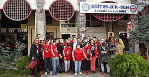 Yeşil Düzce Eğitim Uygulama Okulundan Ankara Eğitim Bir-Sen 3 Nolu Şubeye ziyaret