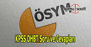 2016 KPSS DHBT soru ve cevapları burada