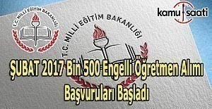 1500 Engelli Öğretmen alımı başvuru başladı - Başvuru tarihi ve şartları