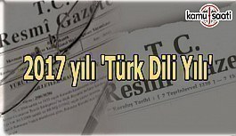 2017 yılı 'Türk Dili Yılı'