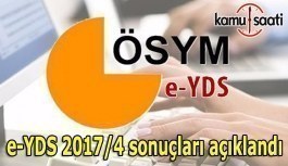 e-YDS 2017/4 sonuçları açıklandı