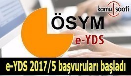 e-YDS 2017/5 başvuruları başladı