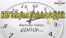 KPSS 2017/1 Yerleştirme Takviminde Değişiklik