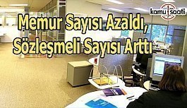 Memur sayısı azaldı, sözleşmeli sayısı arttı