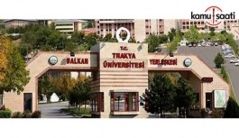 Trakya Üniversitesi Kalite ve Strateji Geliştirme Uygulama ve Araştırma Merkezi Yönetmeliğinde Değişiklik Yapıldı - 22 Ocak 2018