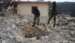 Afrin'de teröristlere ait yeni tüneller bulundu