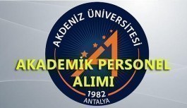 Akdeniz Üniversitesi akademik personel alımı