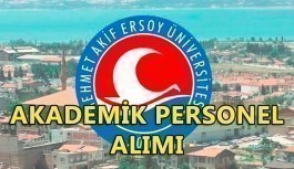 Mehmet Akif Ersoy Üniversitesi akademik personel alacak