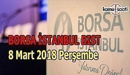 Borsa İstanbul BİST - 8 Mart 2018 Perşembe